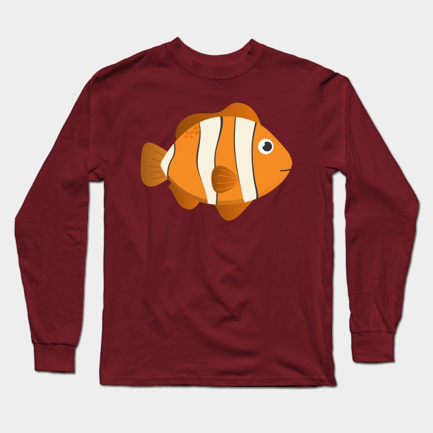 We Found Him!  Clown Anemone Fish Long Sleeve T-Shirt by WaltTheAdobeGuy
